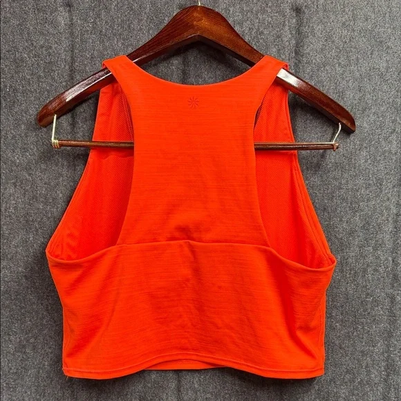 Athleta Bright Orange Crop Top - Picture 3 of 6